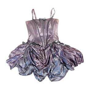 Vintage Gunne Sax Jessica McClintock Purple Fairy Dress Juniors 7/8 FLAWS